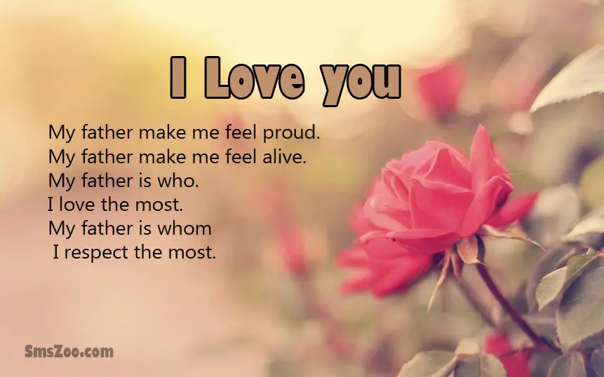 my dad i love you