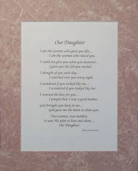 Adopted Daughter Poems