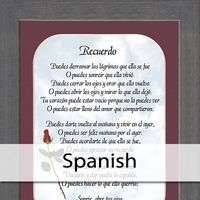 Spanish memorial Poems