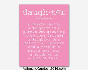 Daughter Valentine Poems