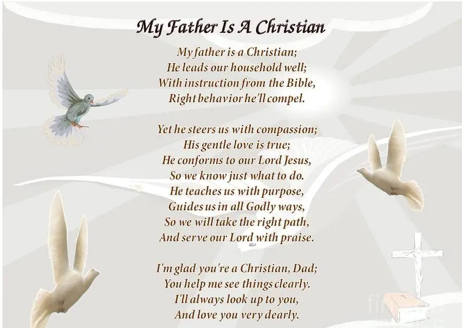 Christian fathers day Poems