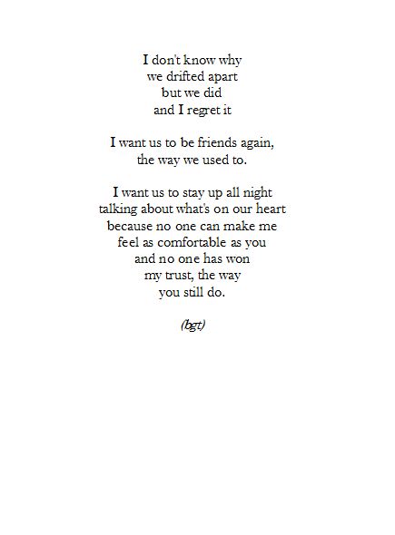 The Way You Make Me Feel Poems