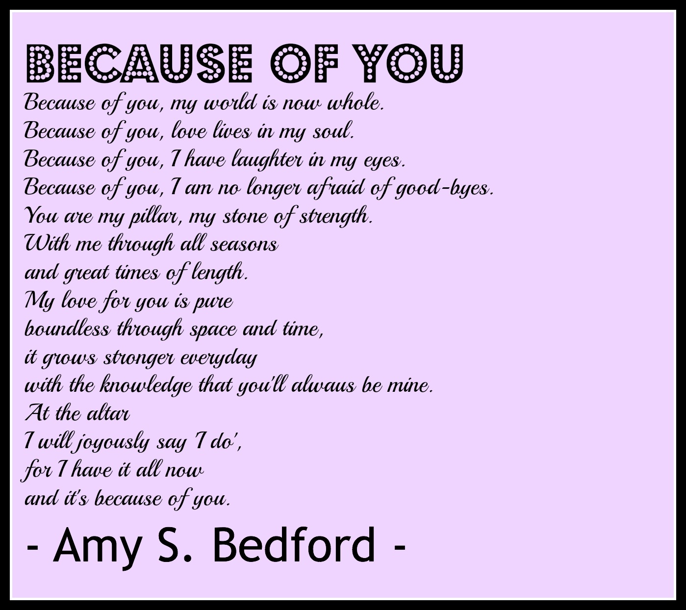 Love Wedding Poems
