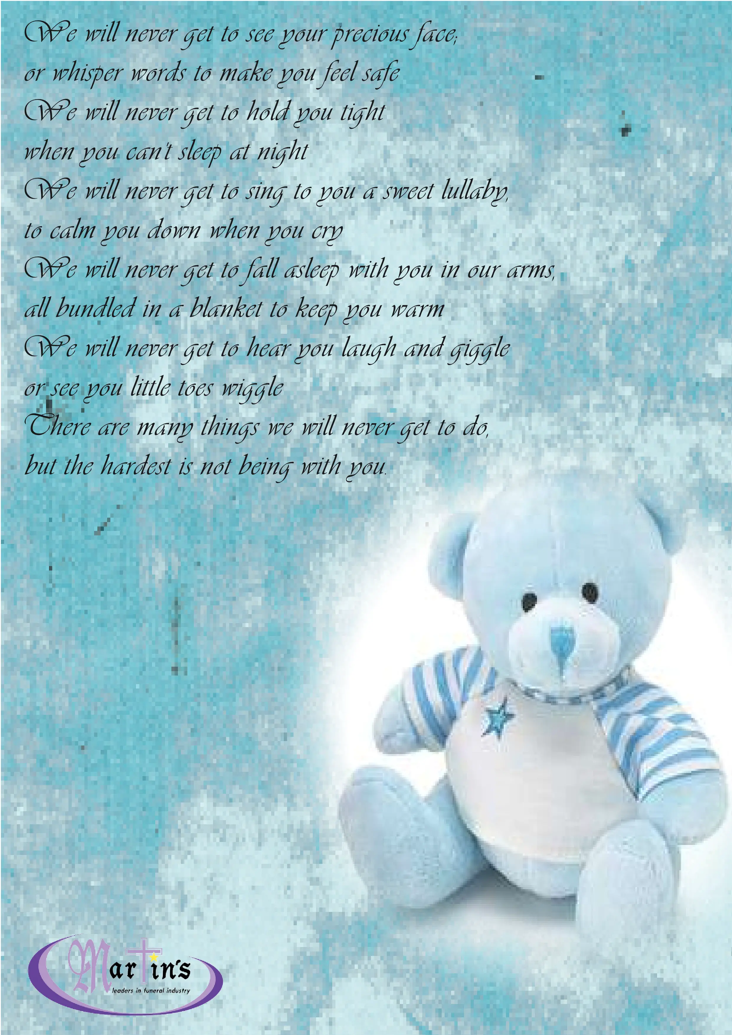 Baby memorial Poems