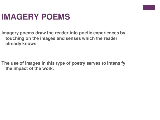 Imagery Poems