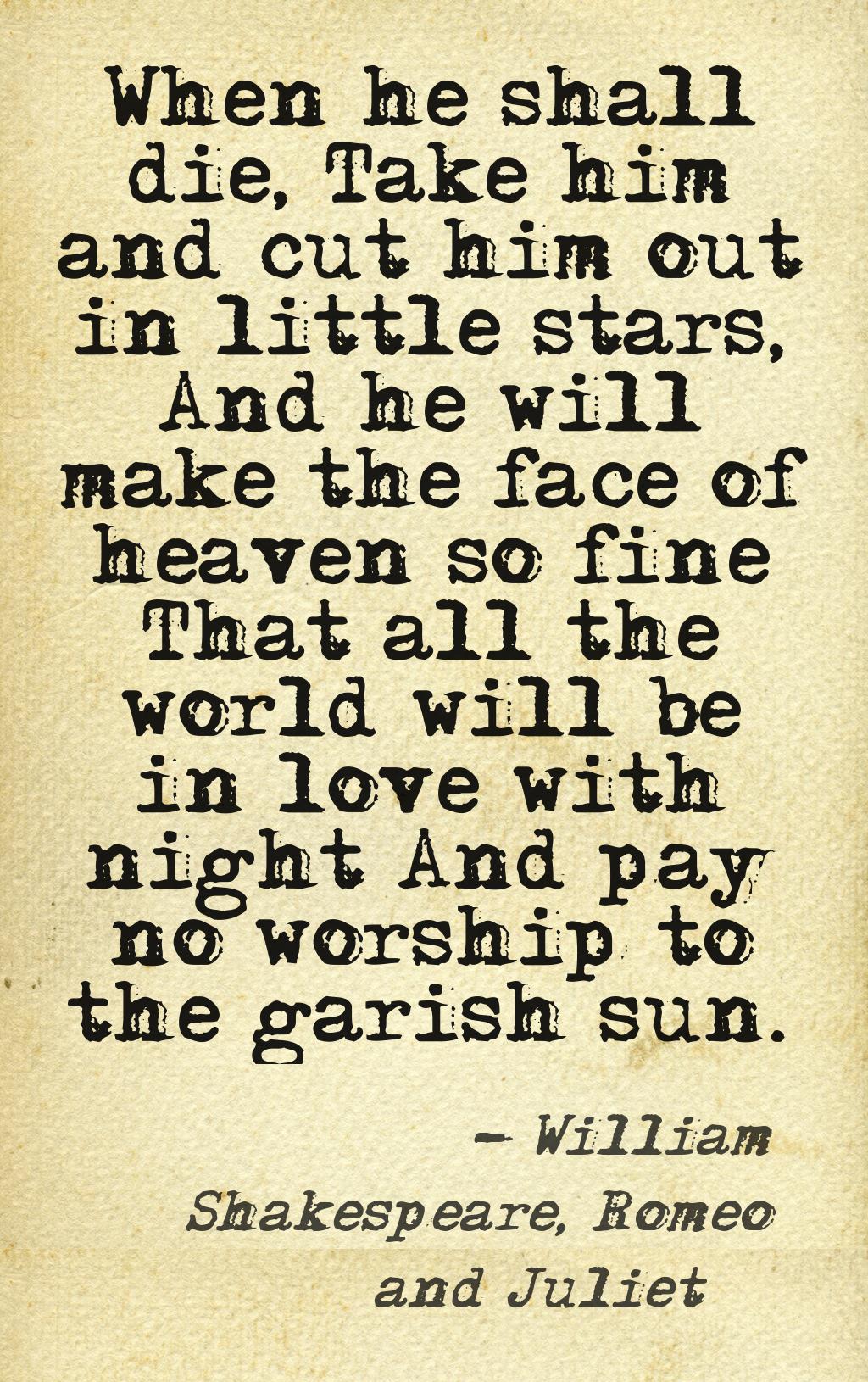 Romeo and juliet Poems