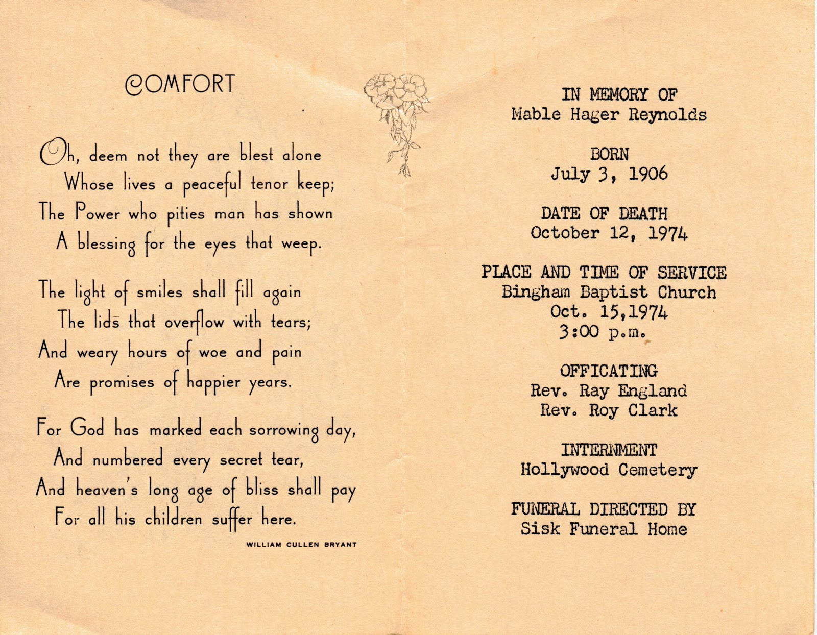 Great Funeral Poems