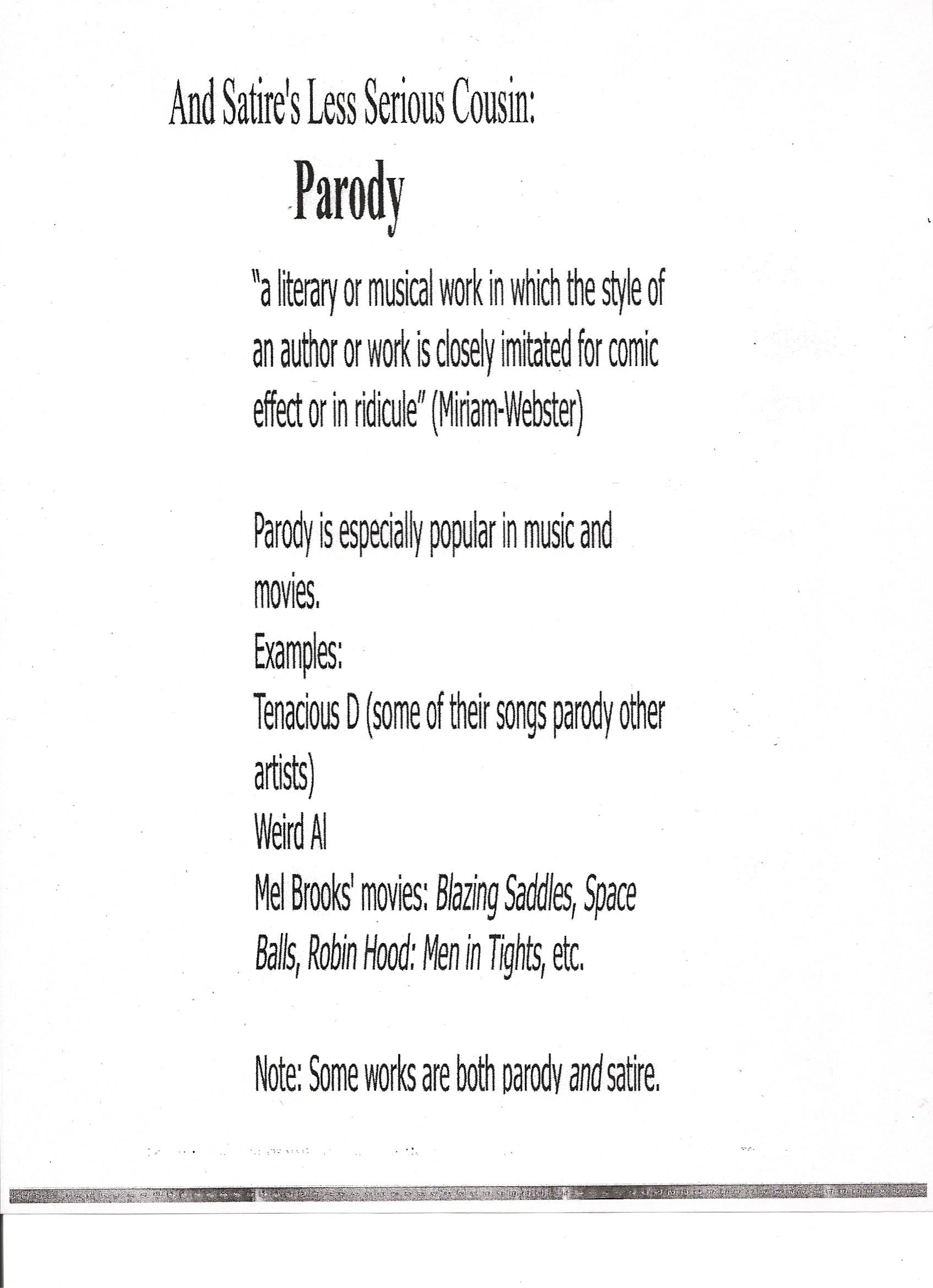 Write a parody poem picture