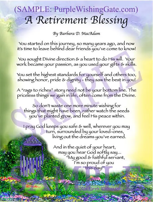 religious retirement poems
