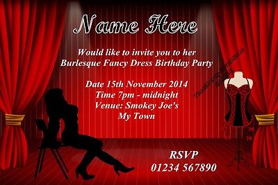 Burlesque Themed Invitations Cobypic Burlesque Themed Invitations Cobypic