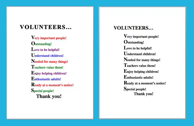 Volunteer appreciation Poems Volunteer appreciation Poems