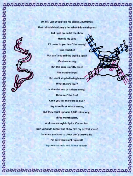 5th grade Poems