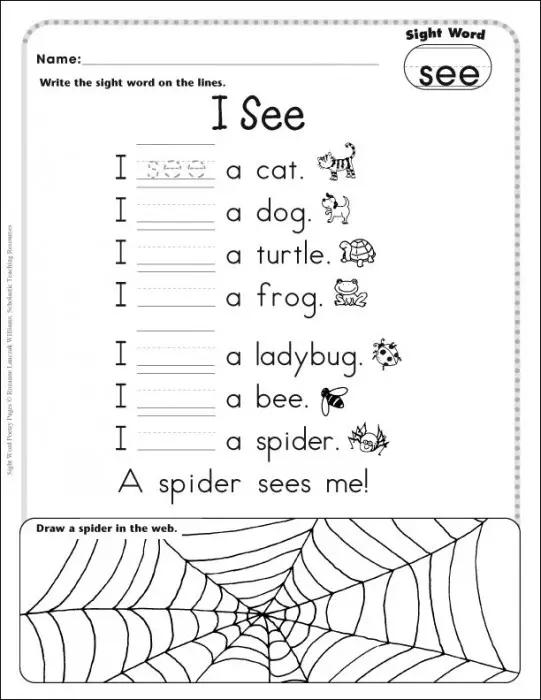 Sight Word Poems Flip Chart