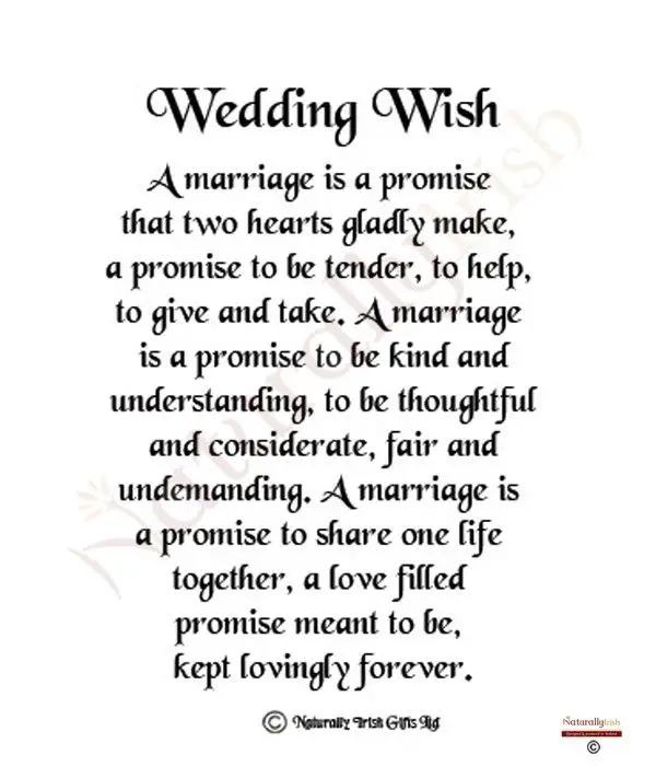 Irish Wedding Poems