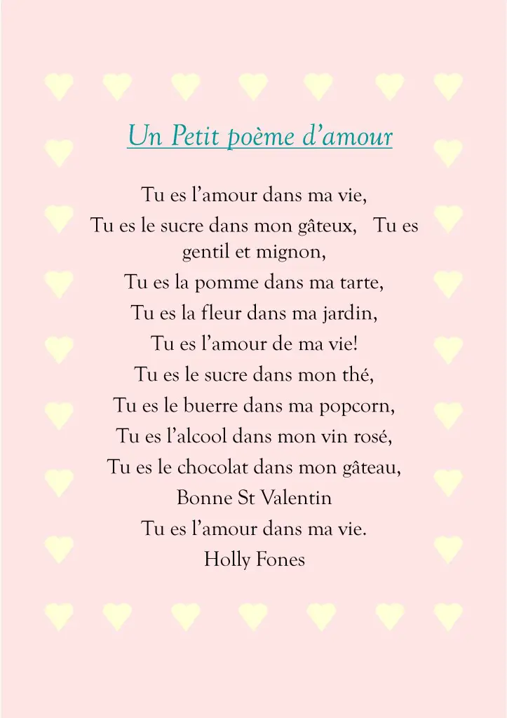 55 Awesome French Poems For Kids Poems Ideas
