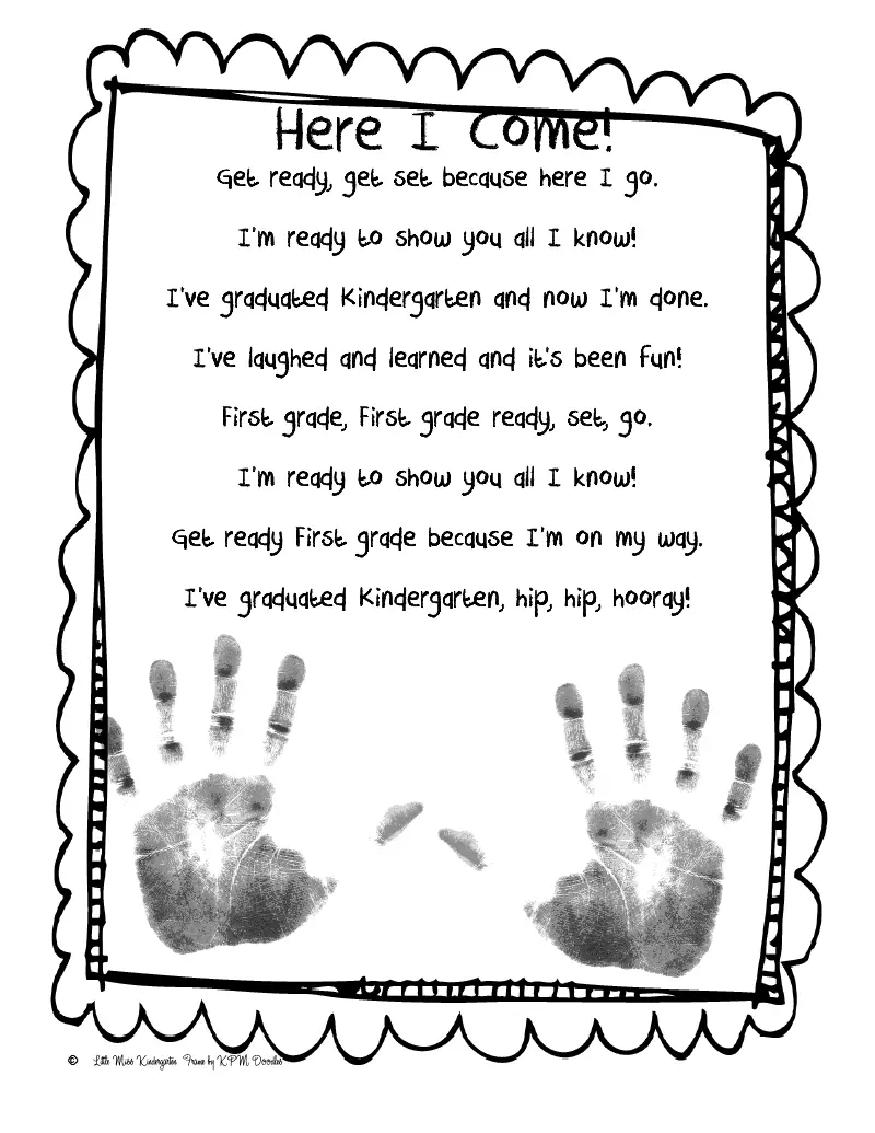 Kindergarten graduation Poems