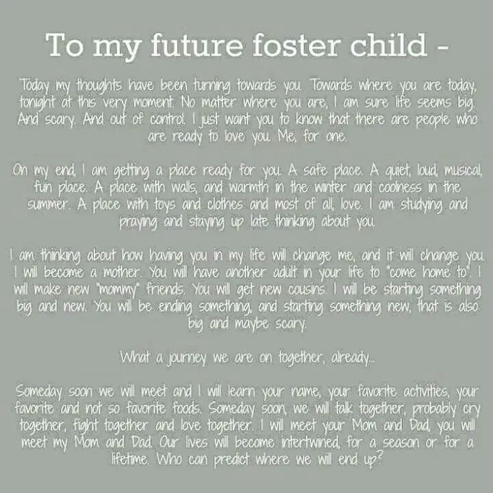 Foster Care Poems