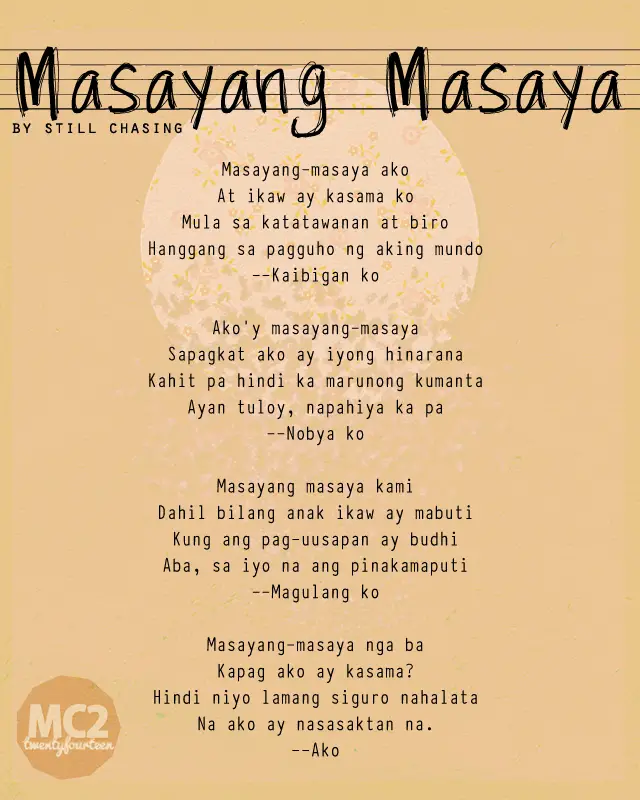 Poems About Life Tagalog