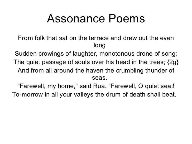 78 assonance examples poetry