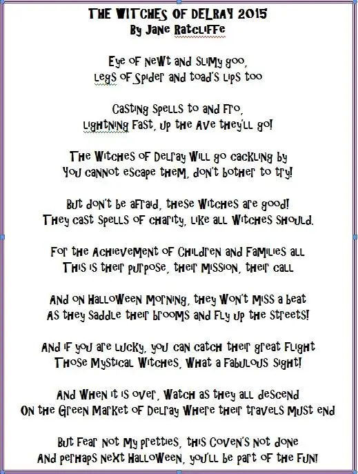 Witches Spell Poem Ks2 | Webcas.org