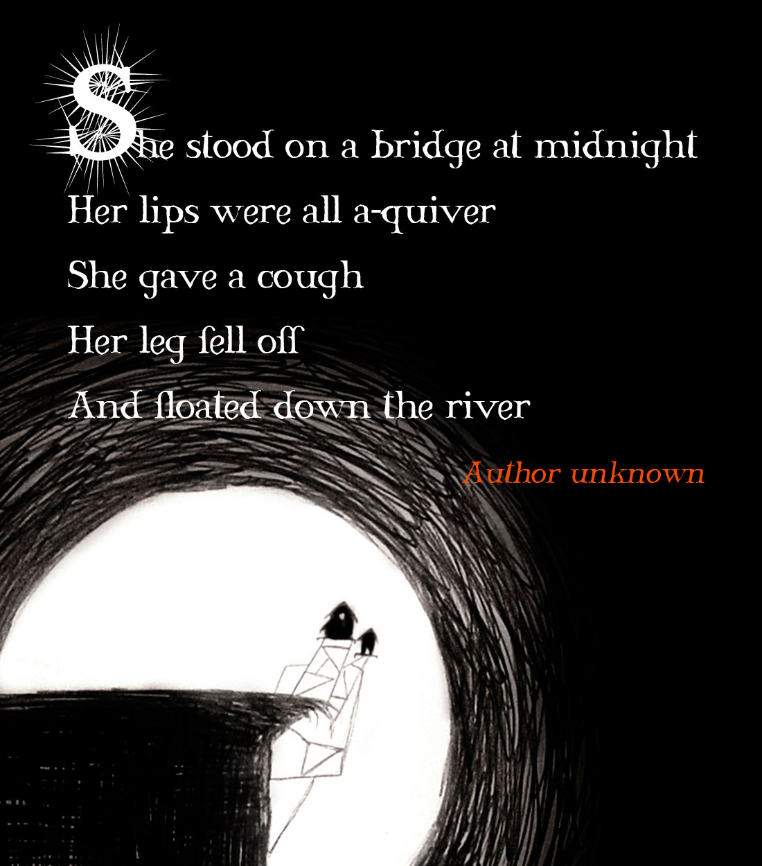 How to write a horror poem image