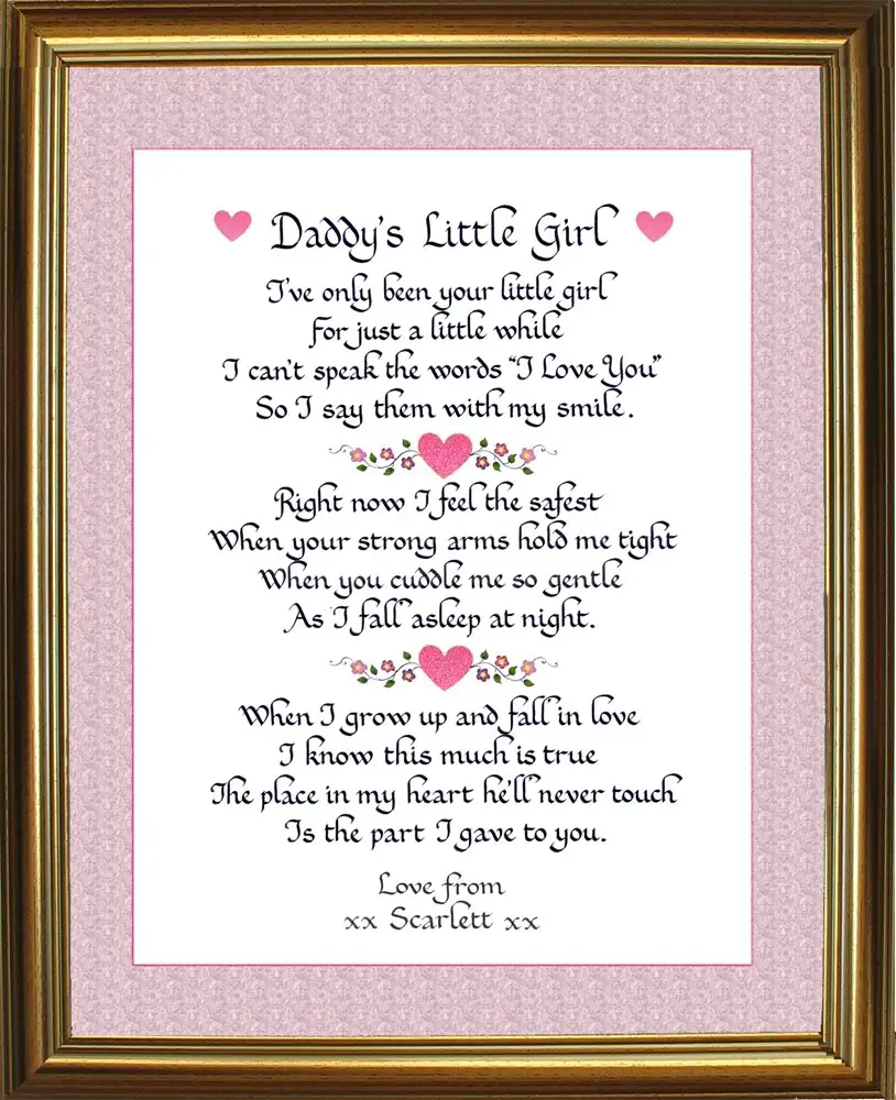 daddys girl poems