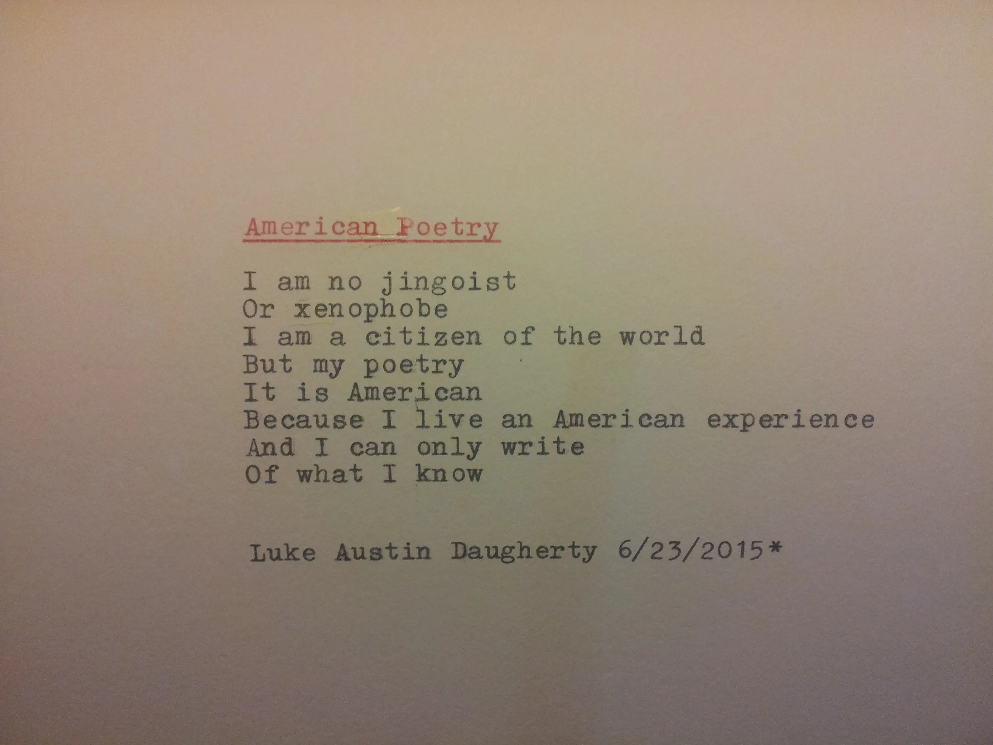 Copyrighted Poems