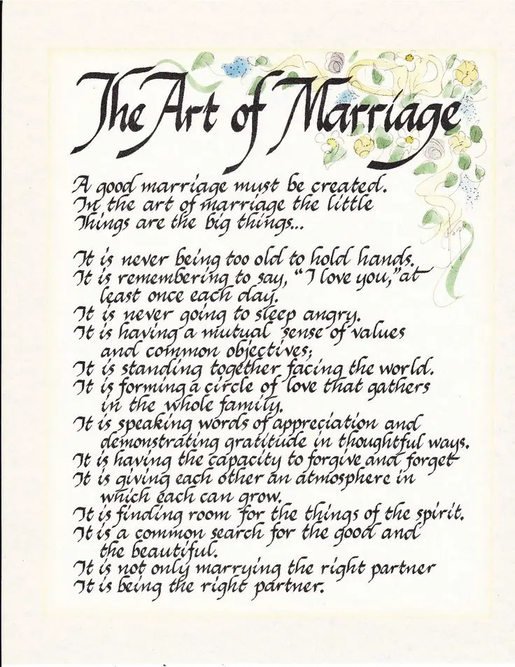 Love Marriage Poems