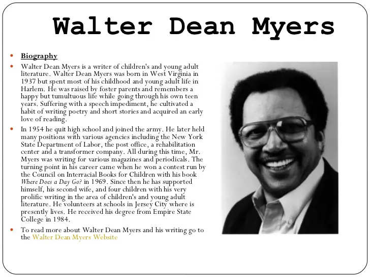 Walter dean myers Poems
