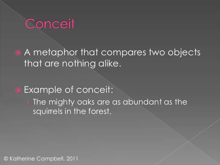 conceit examples sentences how to write a conceit poem
