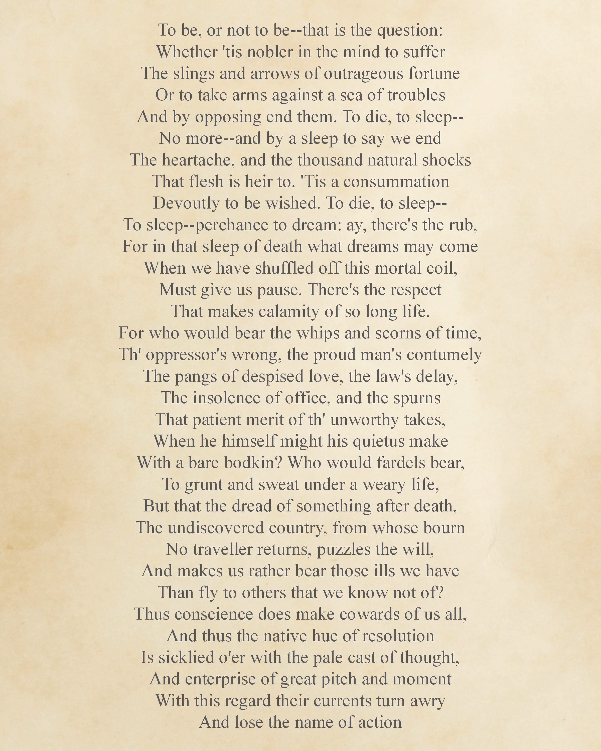 Antithesis hamlet soliloquy image