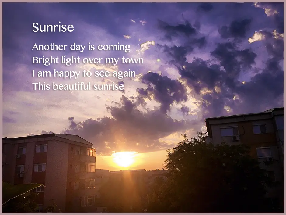 Sunrise Poems