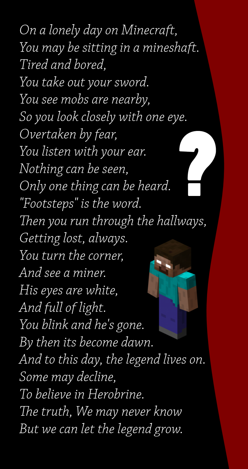 Minecraft Poems