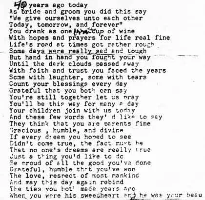 free anniversary poems