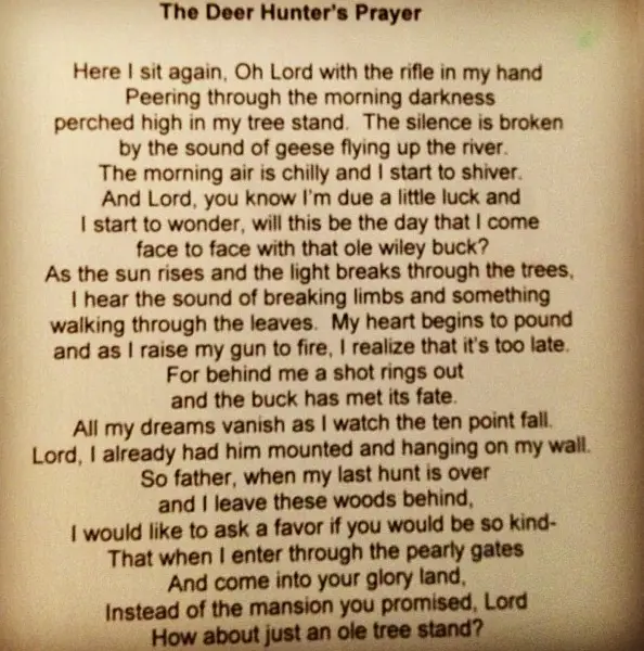 Deer hunting Poems