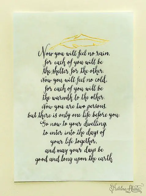 Marriage Blessings Poems