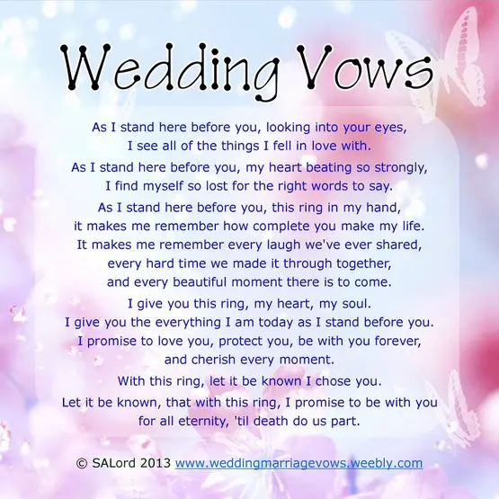 Vow Poems