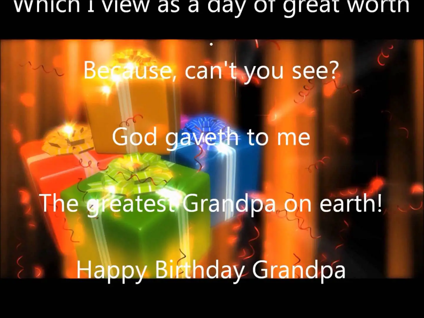 Happy Birthday Grandpa Poems