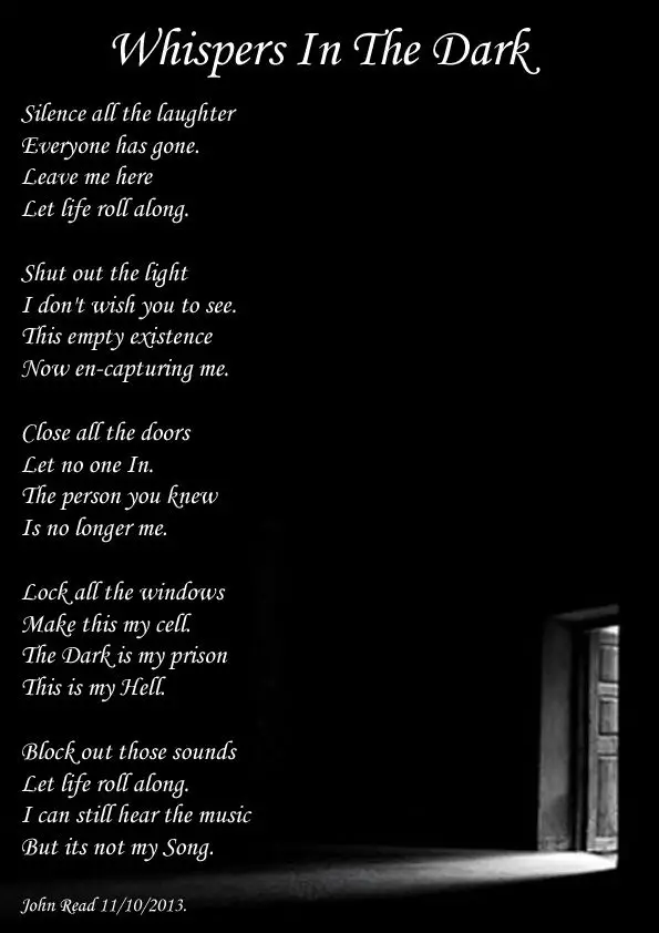 In A Dark Dark Wood Poem Dark death Poems