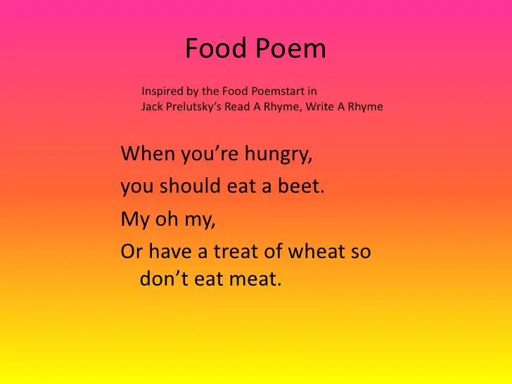 Food Poems