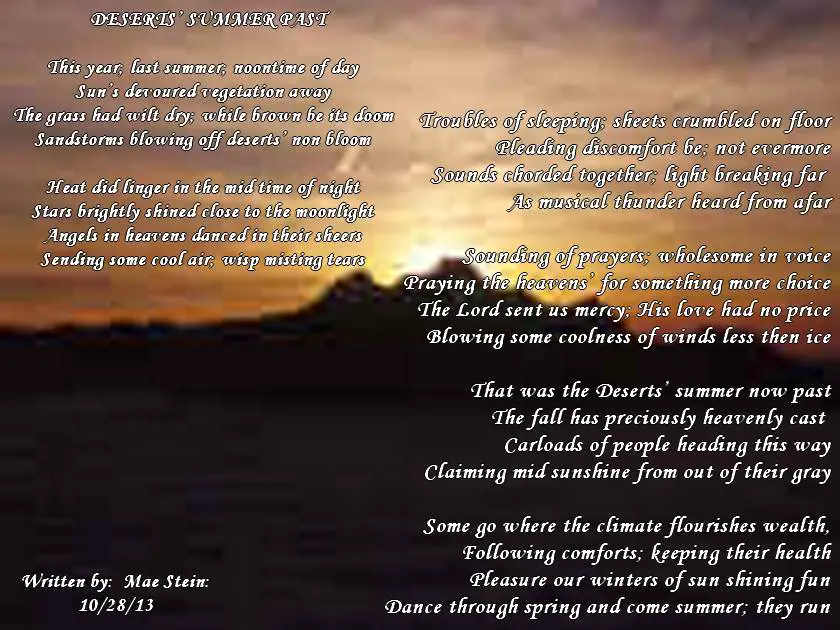 Desert Poems