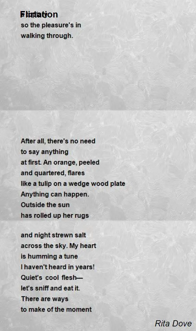 Parsley By Rita Dove Poem at Sandra Burger blog