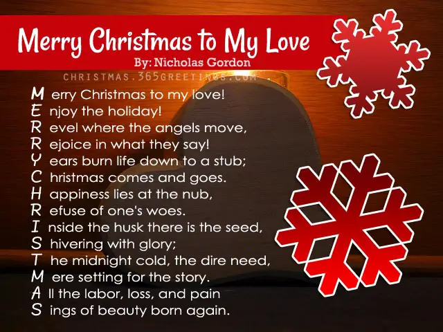 merry christmas poems