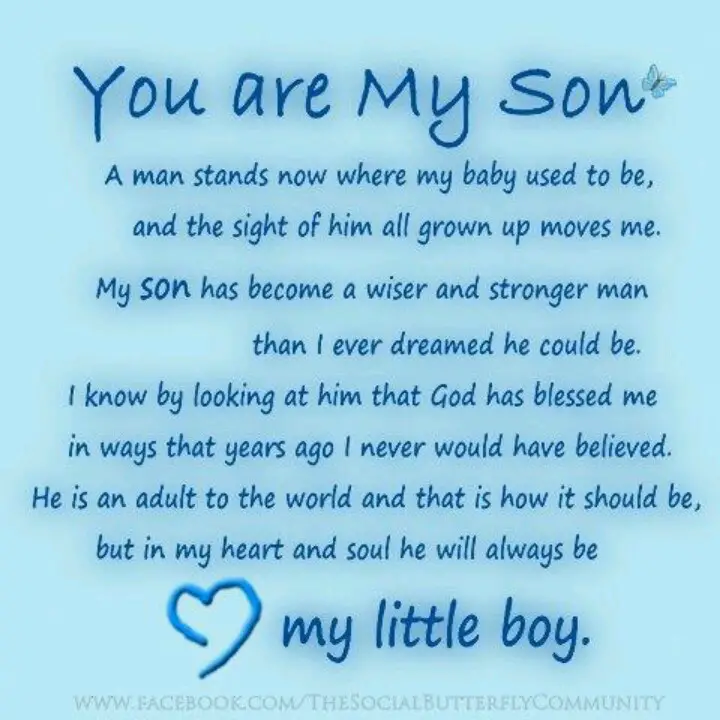 I Love My Son Poems Hy Birthday To My Son In Heaven Quotes Quotesgram