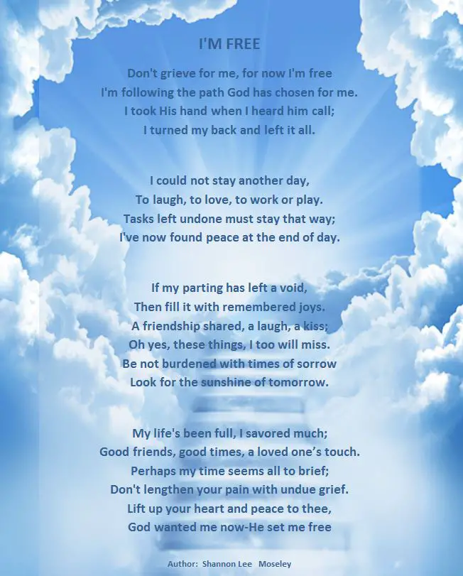 Family memorial Poems