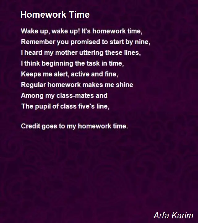 homework-poems