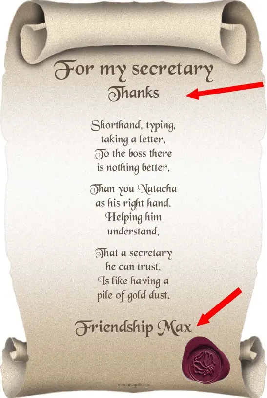 secretary poems administrative assistants day quotes