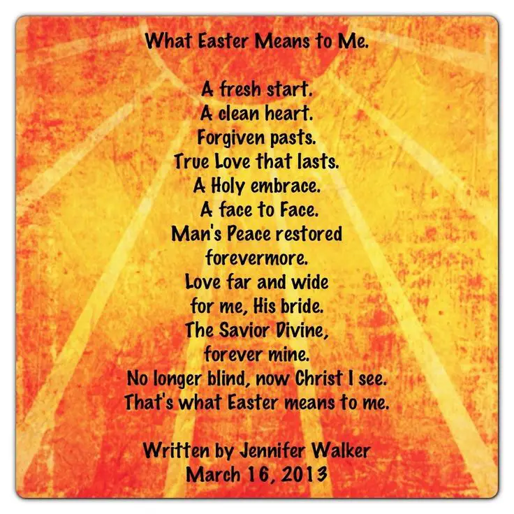 Easter Poems For Kids About Jesus