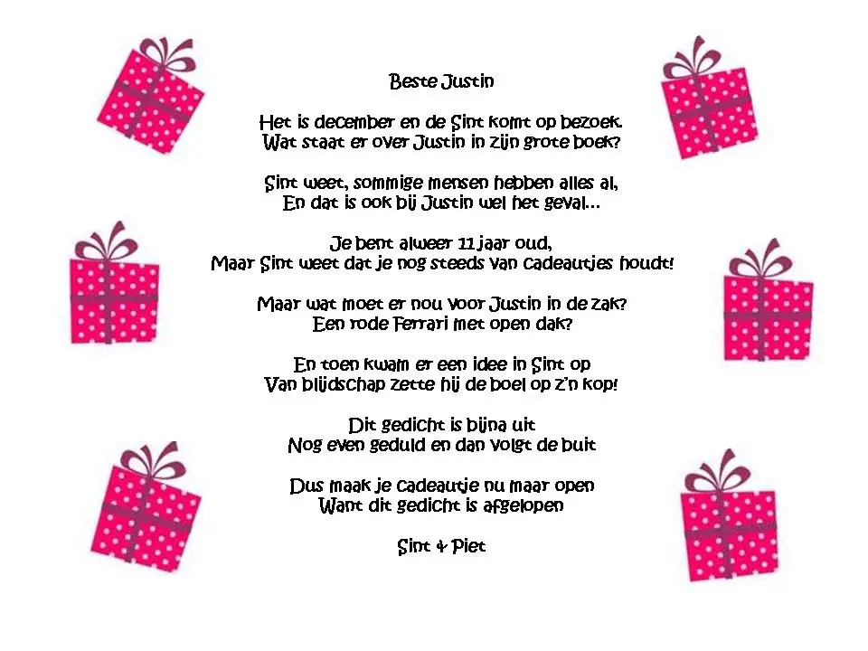 Sinterklaas Poems