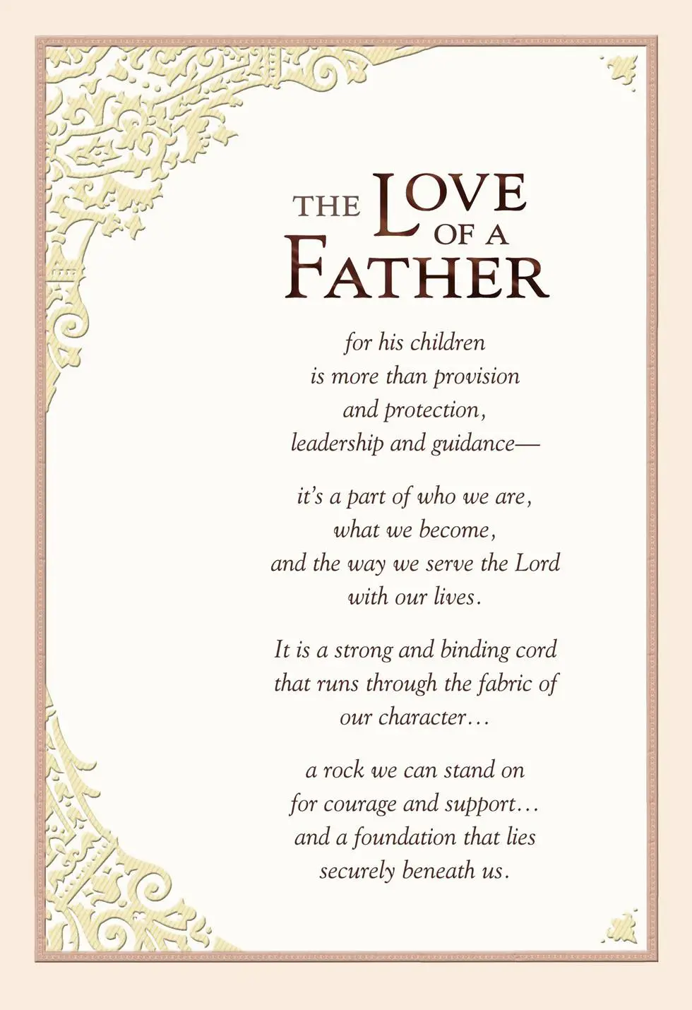 Christian fathers day Poems
